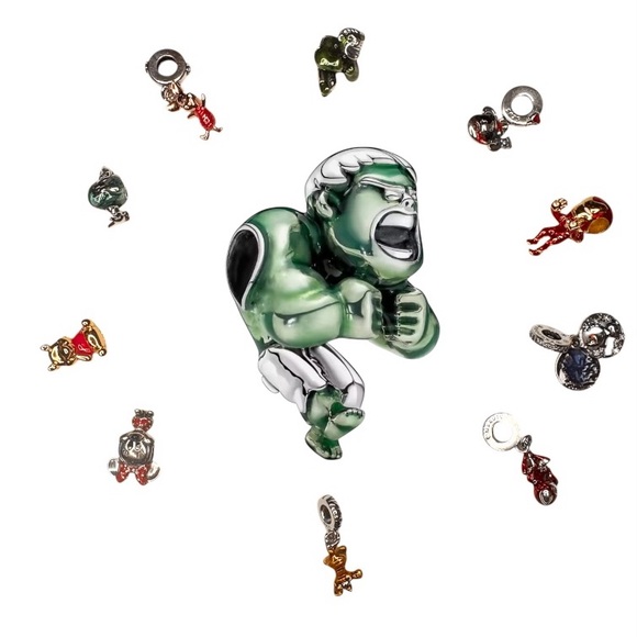 Marvel Jewelry - Marvel Green and Silver Hulk Charm
